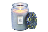NNEKG Apple Blue Clover Large Glass Jar Candle 100 Hour (18oz 510g)