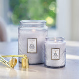 NNEKG Apple Blue Clover Large Glass Jar Candle 100 Hour (18oz 510g)