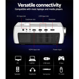 NNEDSZ Mini Video Projector Wifi USB HDMI Portable 220ANSI Lumens HD 1080P Home Theater