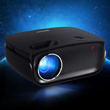 NNEDSZ Mini Video Projector Wifi USB HDMI Portable 2000 Lumens HD 1080P Home in Black