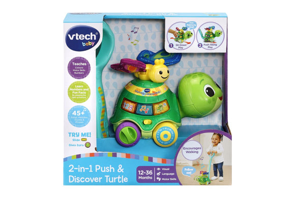 NNEKG VTech Baby 2 in 1 Push & Explore Turtle
