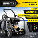 NNEDSZ 4800PSI 20M Petrol High Pressure Cleaner Washer Water Jet Hose Gurney