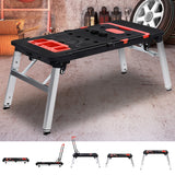 NNEDSZ Work Bench Platform Station Workbench Hand Truck Trolley Sawhorse Creeper Black