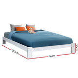 NNEDSZ Queen Wooden Bed Base Frame Size JADE Timber Foundation Mattress Platform