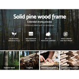 NNEDSZ Queen Wooden Bed Base Frame Size JADE Timber Foundation Mattress Platform