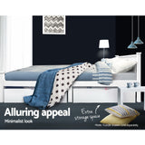 NNEDSZ Size Wooden Bed Frame - White