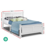 NNEDSZ Queen Size Wooden Bed Frame Kids Adults Timber