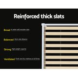 NNEDSZ Wooden Trundle Bed Frame Timber Slat King Single Size White
