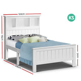 NNEDSZ King Single Wooden Timber Bed Frame