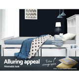 NNEDSZ King Single Wooden Timber Bed Frame