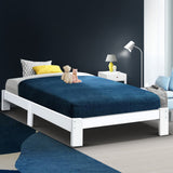 NNEDSZ Bed Frame Single Wooden Bed Base Frame Size JADE Timber Mattress Platform