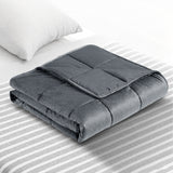 NNEDSZ Bedding 5KG Plush Minky Weighted Gravity Blanket Deep Relax Calming Adult