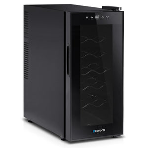 NNEDSZ Wine Cooler 12 Bottle Thermoelectric Fridge Storage Chiller