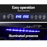 NNEDSZ 155 Bottles Wine Cooler Compressor Fridge Chiller Commercial