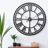 NNEDSZ Wall Clock Large Modern Vintage Retro Metal Clocks Handmade Home Office Decor