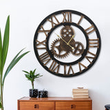NNEDSZ Wall Clock Modern Large 3D Vintage Luxury Clock Enduring Home Office Decor