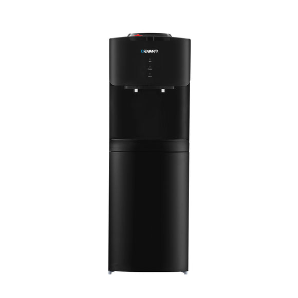 NNEDSZ Water Cooler Dispenser Mains Bottle Stand Hot Cold Tap Office Black