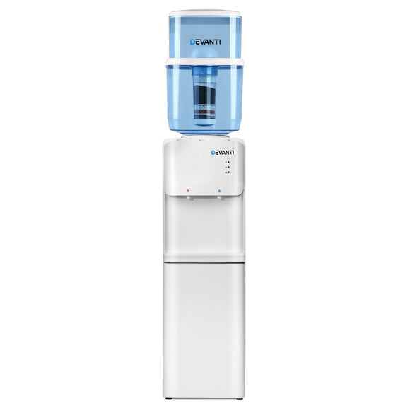 NNEDSZ 22L Water Cooler Dispenser Top Loading Hot Cold Taps Filter Purifier Bottle
