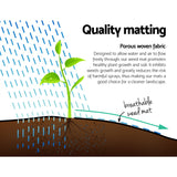NNEDSZ 1.83m x 50m Weedmat Weed Control Mat Woven Fabric Gardening Plant PE