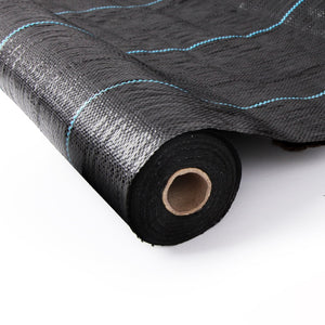 NNEDSZ 3.66m x 50m Weedmat Weed Control Mat Woven Fabric Gardening Plant PE