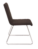 NNE FABRIC SLED BASE VISITOR CHAIR WITH LINKING FEATURE BLACK
