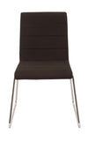 NNE FABRIC SLED BASE VISITOR CHAIR WITH LINKING FEATURE BLACK