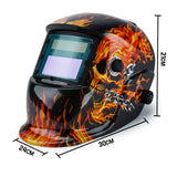 NNEMB Burning Skull Solar Auto Darkening Welding Helmet Mask MIG/ARC/TIG Welder Machine