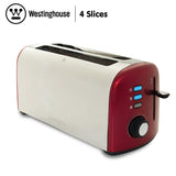 NNEDPE Westinghouse 4 Slice Toaster - Pearl Red