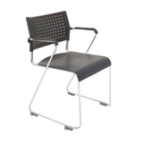 NNE Polypropylene Sled Base Visitor/ Conference Chair With Linking Feature & Arm Rests