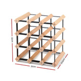 NNEDSZ 12 Bottle Timber Wine Rack
