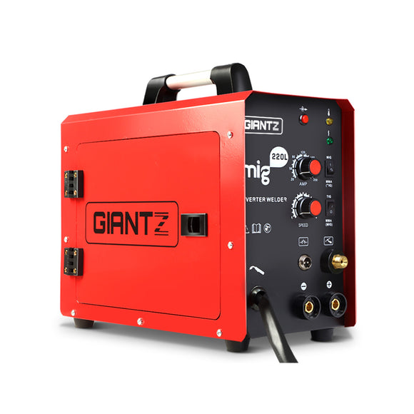 NNEDSZ 220 Amp Inverter Welder MMA MIG DC Gas Gasless Welding Machine Portable