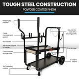 NNEMB Heavy-Duty 160kg Capacity Welding Trolley Cart-with Consumables Case