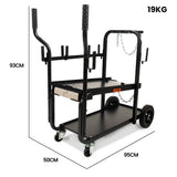 NNEMB Heavy-Duty 160kg Capacity Welding Trolley Cart-with Consumables Case