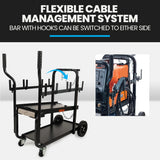 NNEMB Heavy-Duty 160kg Capacity Welding Trolley Cart-with Consumables Case
