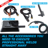 NNEMB 155Amp MIG ARC MAG Gas Gasless Welder DC Welding Machine Inverter Tool