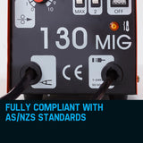 NNEMB 130Amp MIG Gas Gasless Welder Metal Inert Welding Machine Tool