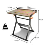 NNEMB 150kg Capacity Angle Adjustable Welding Table