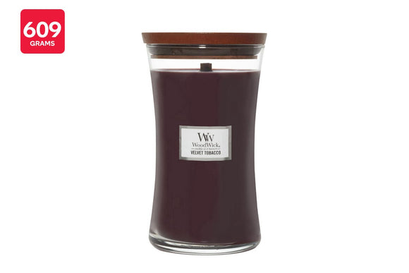 NNEKG WoodWick Large Velvet Tobacco Candle