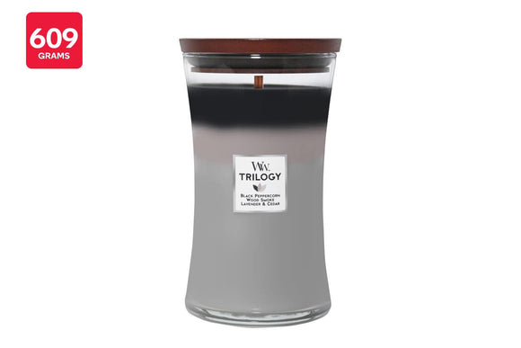 NNEKG WoodWick Large Trilogy Mountain Air Candle