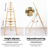 NNEDSZ Pine Wood Easel Art Display Painting Shop Tripod Stand Wedding 175cm