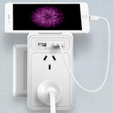 NNEDPE 2 Outlet Surge Protected Powerboard With Dual Usb Charging Ports