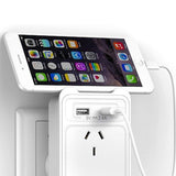 NNEDPE 2 Outlet Surge Protected Powerboard With Dual Usb Charging Ports