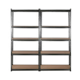 NNEDSZ  4X1.8M Garage Shelving Warehouse Rack Storage Shelves Pallet Racking Charcoal