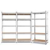 NNEDSZ 3x0.9M Shelving Racking Storage Garage Steel Metal Shelves Rack