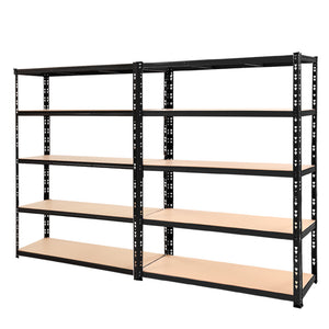 NNEDSZ 2.4MX1.8M Garage Shelving Warehouse Rack Pallet Racking Storage Steel Black