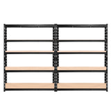 NNEDSZ 2.4MX1.8M Garage Shelving Warehouse Rack Pallet Racking Storage Steel Black