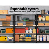 NNEDSZ 2.4MX1.8M Garage Shelving Warehouse Rack Pallet Racking Storage Steel Black
