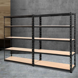 NNEDSZ 2.4MX1.8M Garage Shelving Warehouse Rack Pallet Racking Storage Steel Black
