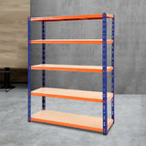 NNEDSZ 1.8M Warehouse Racking Shelving Storage Shelf Garage Shelves Rack Steel