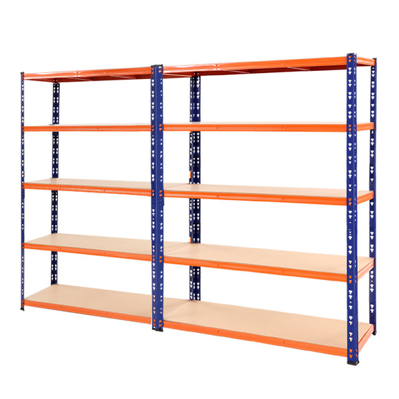 NNEDSZ 2.4MX1.8M Garage Shelving Warehouse Rack Pallet Racking Storage Steel Orange&Blue